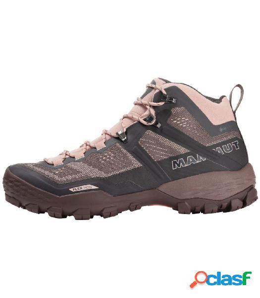 BOTAS MAMMUT DUCAN MID GTX MUJER DARK TITANIUM-EVENING SAND