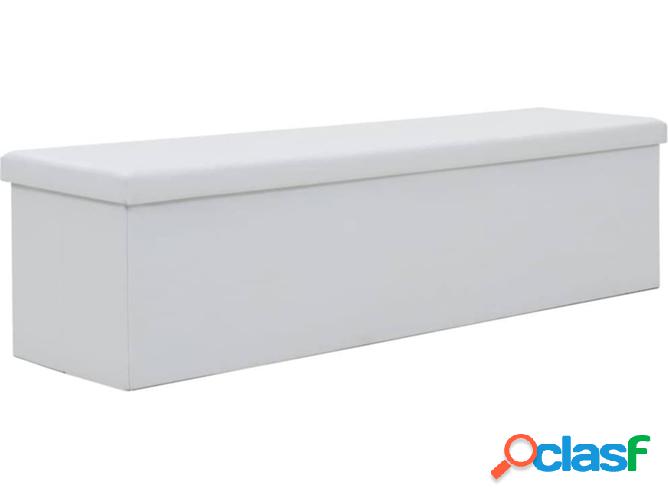 Banco VIDAXL Almacenaje plegable cuero artificial 150x38x38