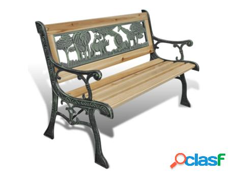 Banco de Jardín VIDAXL 41013 Madera (84 cm)