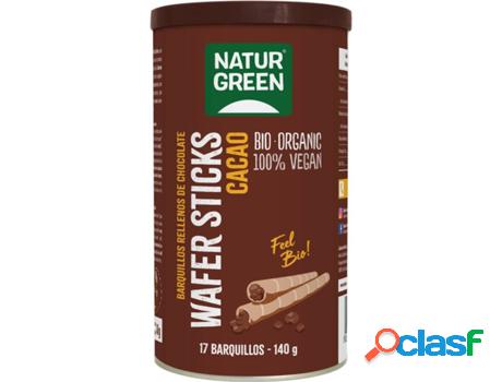 Barquillos de Chocolate Veganos Bio NATURGREEN (140 g)
