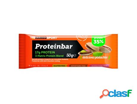 Barrita Proteína NAMEDSPORT Proteinbar Delicious Pistachio