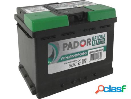 Baterías de Coche PADOR EFB (60 A -12 V -60 Ah)