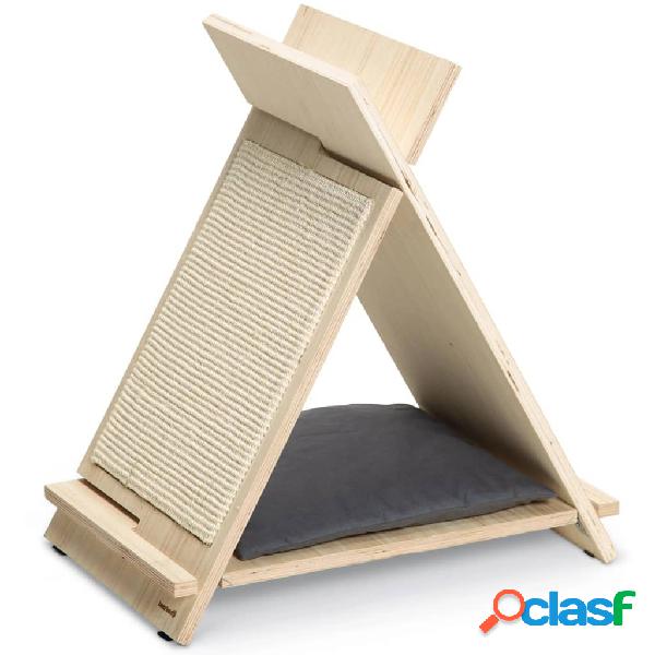 Beeztees Mueble rascador para gatos Rinty madera 55x35x60 cm