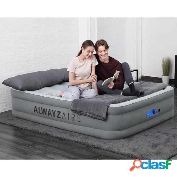 Bestway Colchón inflable AlwayzAire 2 personas gris