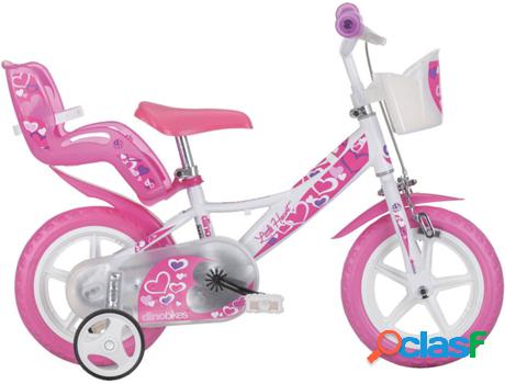 Bicicleta DINO BIKES Hearts (Edad Minima: 3 años - 12")