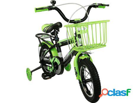 Bicicleta Eléctrica AIREL negro y verde (4 - 5 años)