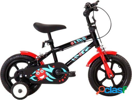 Bicicleta Infantil VIDAXL Rojo y Negro (Edad Mínima: 2