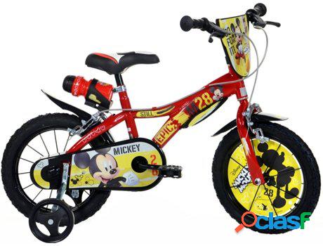 Bicicleta MICKEY MOUSE Rojo (Edad Minima: 4 años - 14")