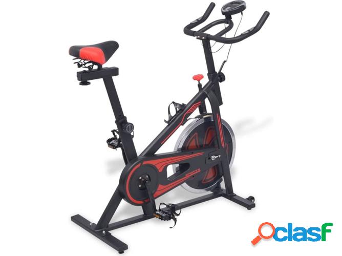 Bicicleta de Spinning VIDAXL 91190 (Rojo)