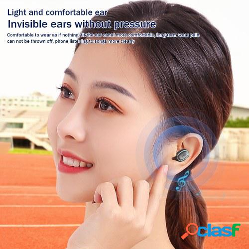 Bluetooth 5.0 Mini TWS Auriculares Auriculares inalámbricos