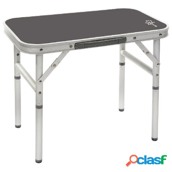 Bo-Camp Mesa plegable de camping de aluminio y MDF 56x34 cm