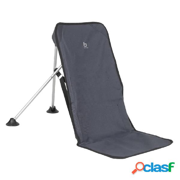 Bo-Camp Silla de camping de aluminio gris antracita