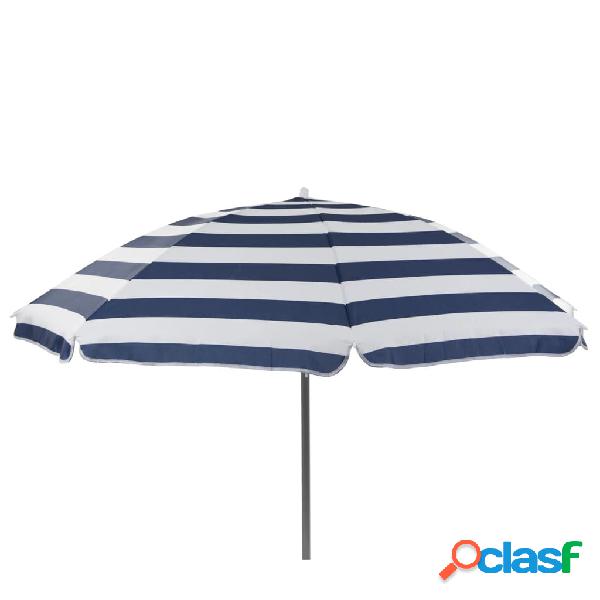 Bo-Camp Sombrilla Beach azul y blanco 160 cm