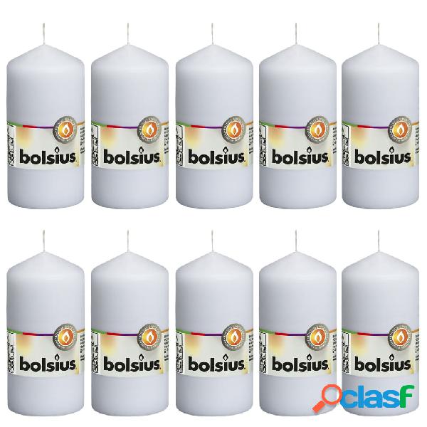 Bolsius Velas 10 unidades blancas 120x58 mm