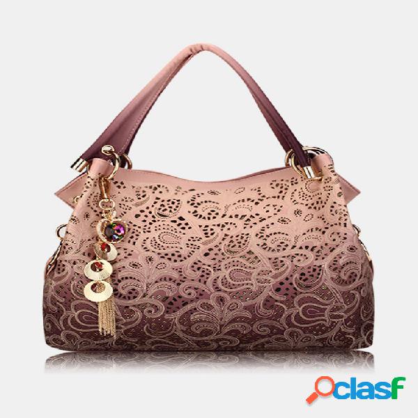 Bolso tote retro con pendiente con aberturas Bolso de hombro