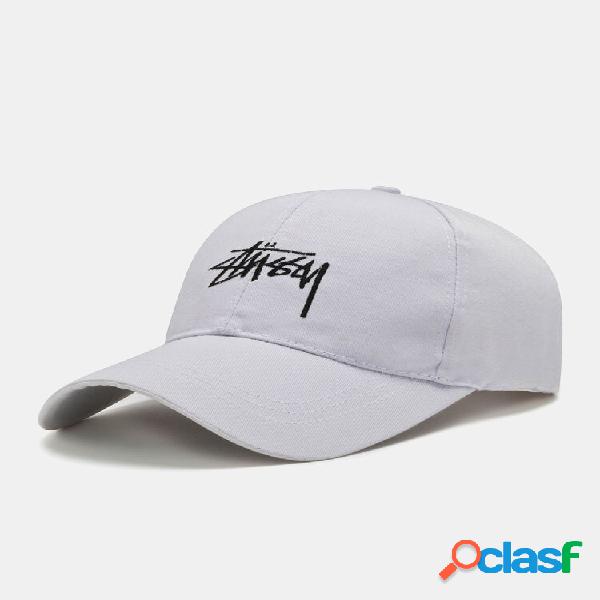 Bordado de letras de algodón unisex Dome Gorra de béisbol