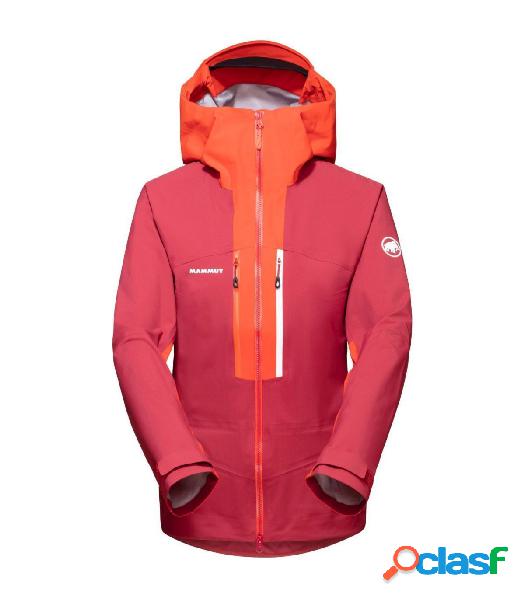 CHAQUETA MAMMUT CON CAPUCHA TAISS HS MUJER BLOOD RED-HOT RED