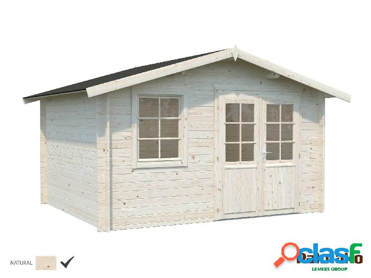 Cabaña de madera Palmako Klara 10.4m2 Madera Natural