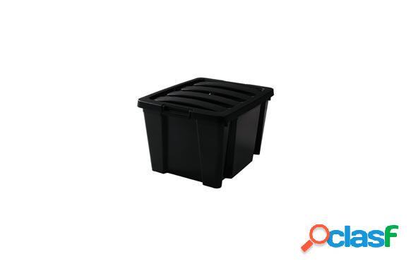 Caja Eco Box Jobgar con Cierre Clip 30L 35X43X27cm Negro