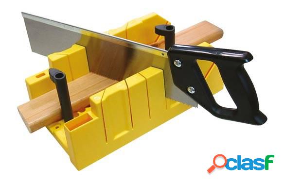 Caja Para Ingletes Plastica 300 X 130 Mm Stanley + Serrucho