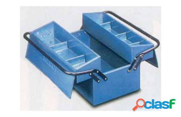 Caja de herramientas Heco metal Azul de 2 compartimentos