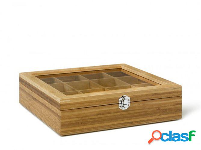 Caja para Té Bredemeijer con Ventanilla 12 Compartimentos