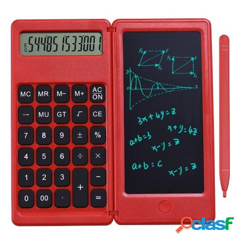 Calculadora plegable y tableta de escritura LCD de 6