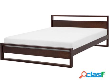 Cama Giulia (Marrón - Madera de Pino -213x185x93 cm)