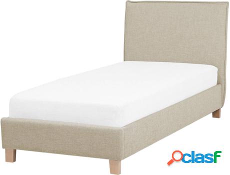 Cama Individual Sennez (Beije - Poliéster -216x105x106 cm)