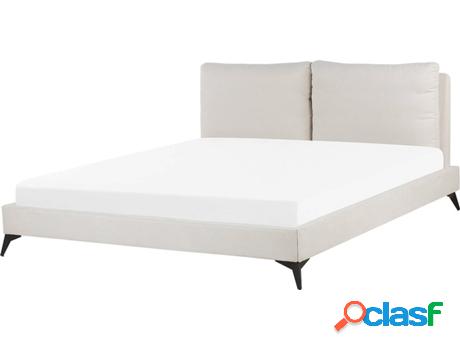 Cama Melle (Beije - Chenille -228x196x95 cm)