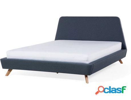 Cama Vienne (Azul - Poliéster -220x180x103 cm)