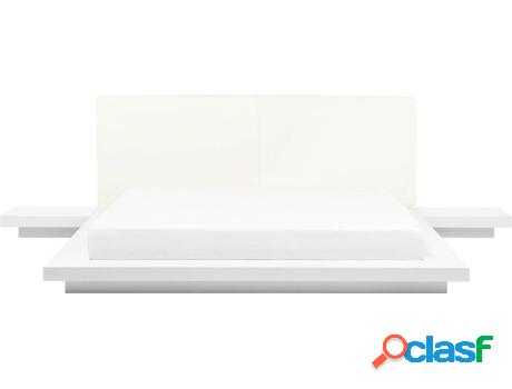 Cama Zen (Blanco - MDF -219x309x88 cm)