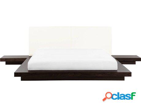 Cama Zen (Marrón - MDF -232x343x88 cm)