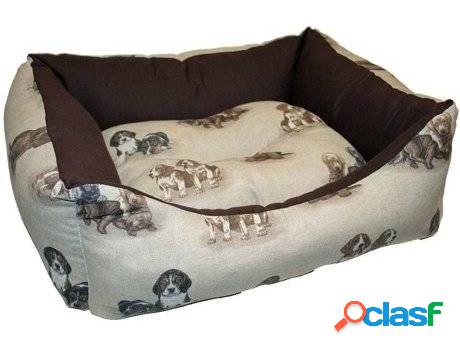 Cama para Perros GLOBAL Cachorros (Marrón - 85x65x20cm -