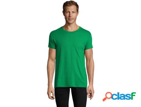 Camiseta Masculino SOLS Regent Fit Verde Pradera (M)