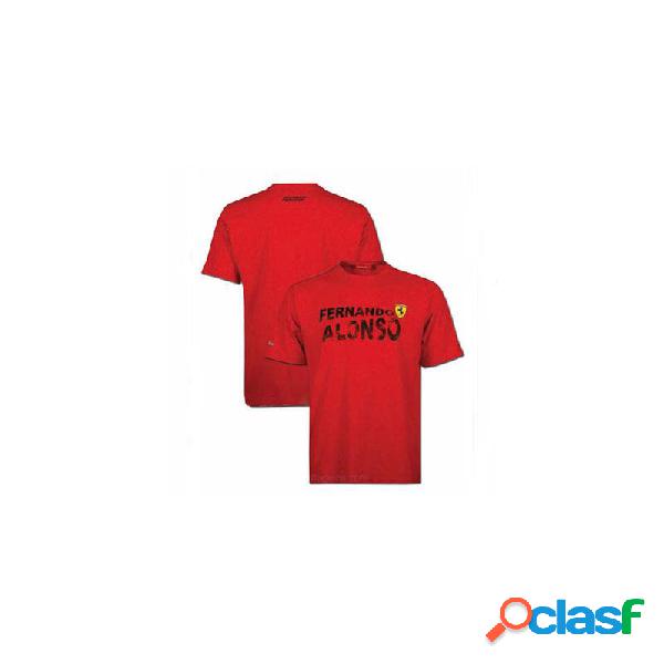 Camiseta niño Ferrari Fernando Alonso nombre rojoTallas 2 4