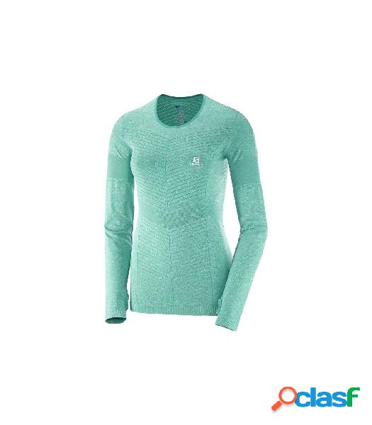 Camiseta running Salomon Elevate Seamless LS Tee Mujer