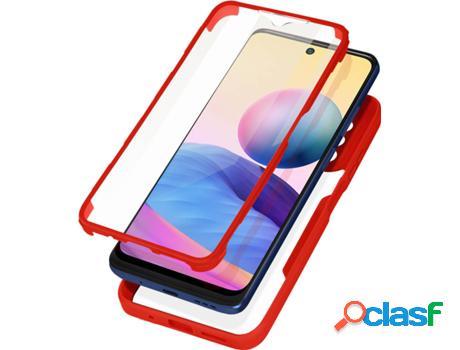 Carcasa Xiaomi Poco M3 Pro AVIZAR Protección de 360°. Rojo