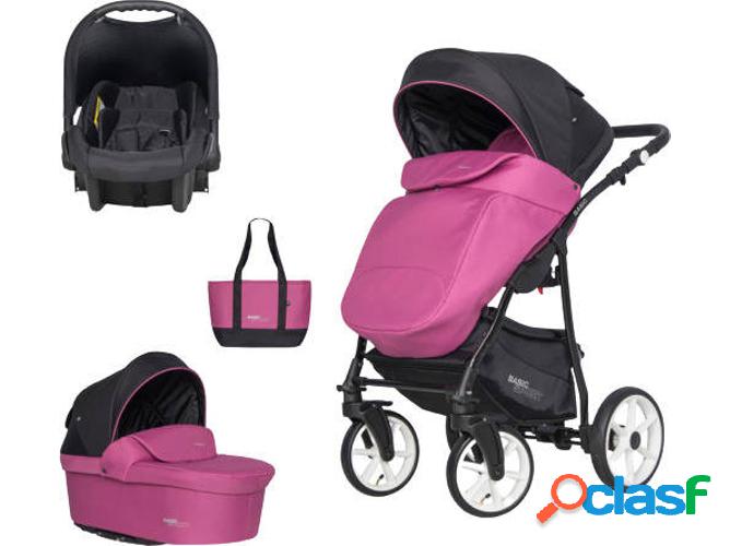 Carrito de Bebé Individual RIKO Basic Sport + Carlo Magenta