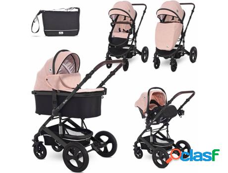 Carrito de Bebé Lorelli Trío Boston Rosa