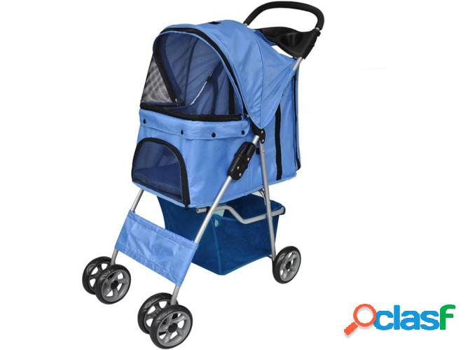 Carrito para Perros VIDAXL Impermeable (Azul)