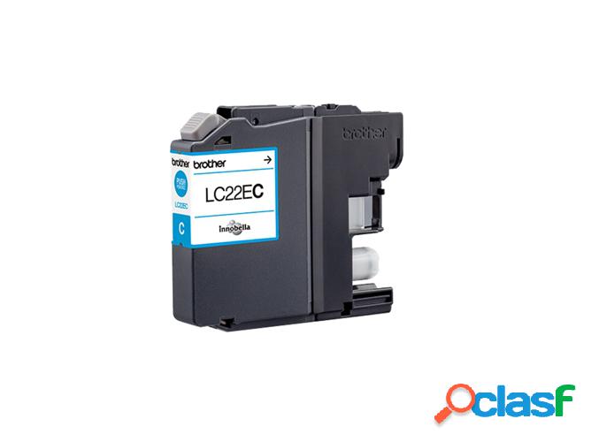 Cartucho de tinta Original BROTHER LC22EC Cian 1.200