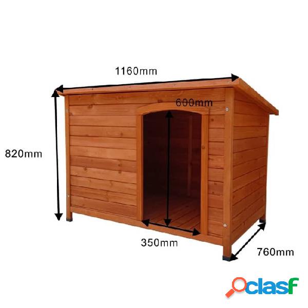 Caseta para perro de madera Gardium Lupy 116x76x82cm