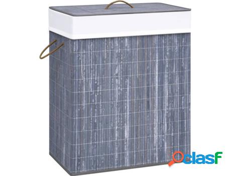 Cesto para Ropa VIDAXL (Bambú - 83 L)