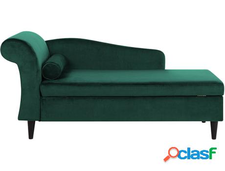 Chaise Longue Luiro (Verde - Terciopelo -70x160x77 cm)