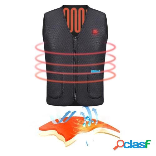 Chaleco caliente con calefacción USB eléctrico Chaqueta de