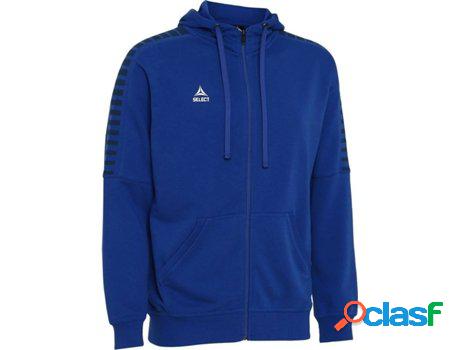 Chaqueta Sweatshirt SELECT Torino con Capucha (XL - Azul)