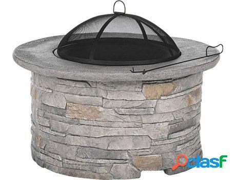 Chimeneas de exterior Tambora (Gris - Acero - cm)