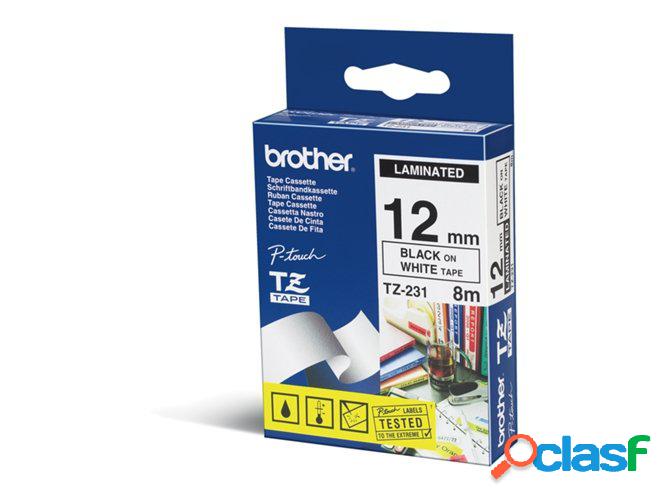 Cinta BROTHER TZE-231 (12mm x 8 m)