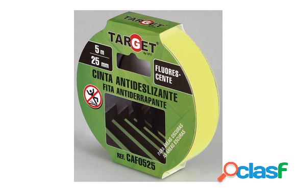 Cinta antideslizante fluorescente 5M X 25MM Target